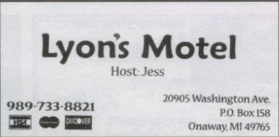 Lyons Motel - High School Yearbook Ad